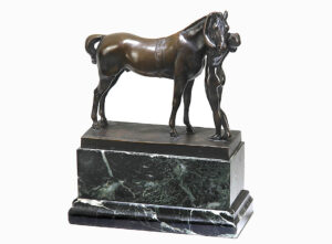 Amazone mit Pferd - Bronze von Ericht Schmidt-Kestner
