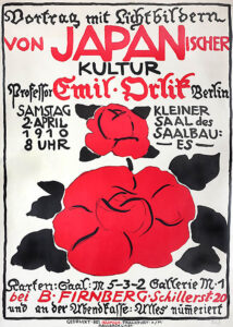 Plakat Farblithographie von Emil Orlik