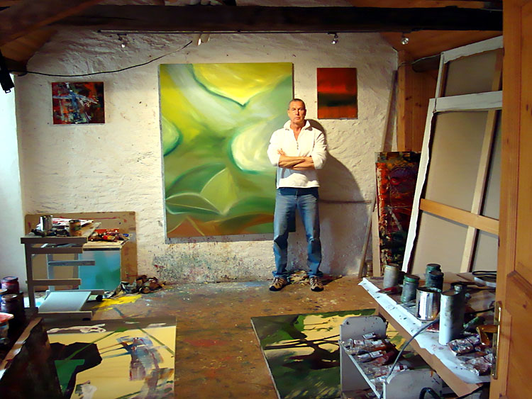Bernd Scheid im Atelier