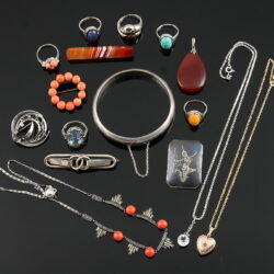 Kunstauktion Engel Koblenz Auktion 180 Konvolut Silberschmuck