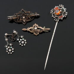 Kunstauktion Engel Koblenz Auktion 180 Konvolut alter Silberschmuck