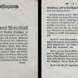 Kunstauktion Engel Koblenz Auktion 180 Urkunde von Clemens Wenzeslaus